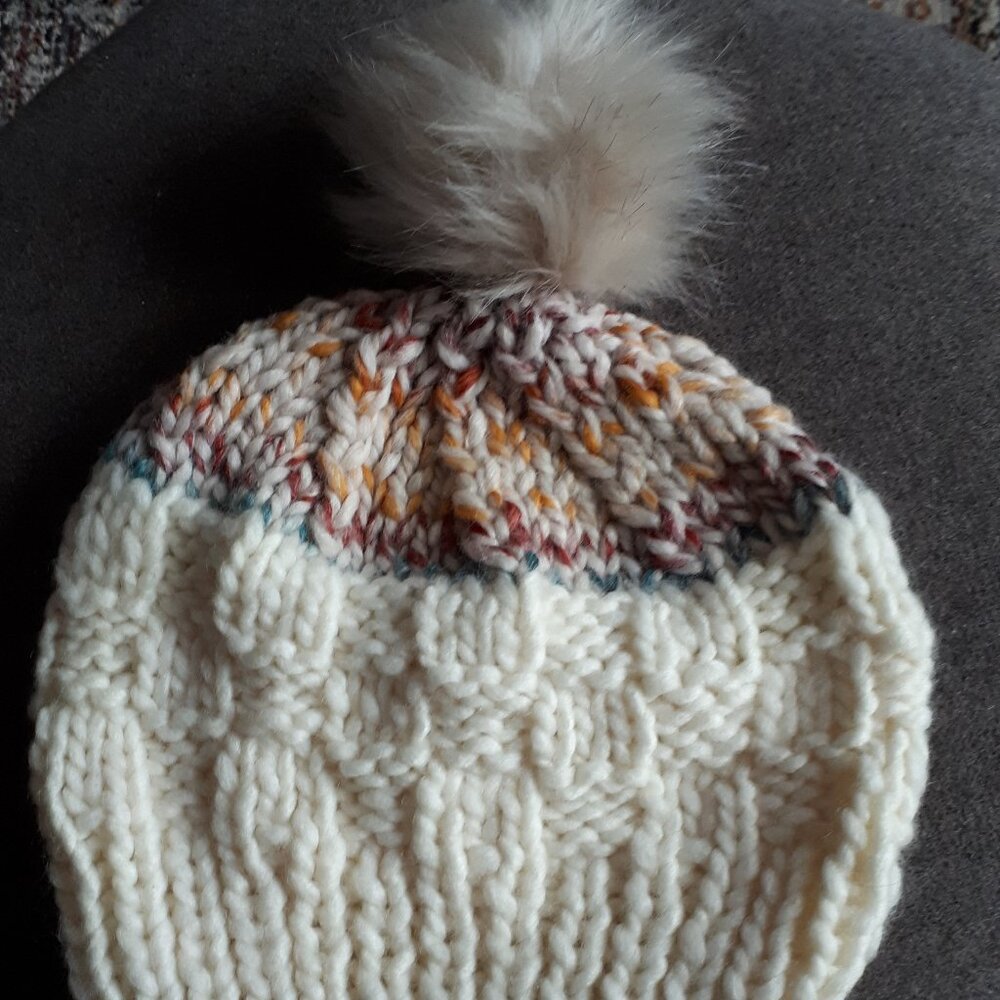 Hand knitted hat